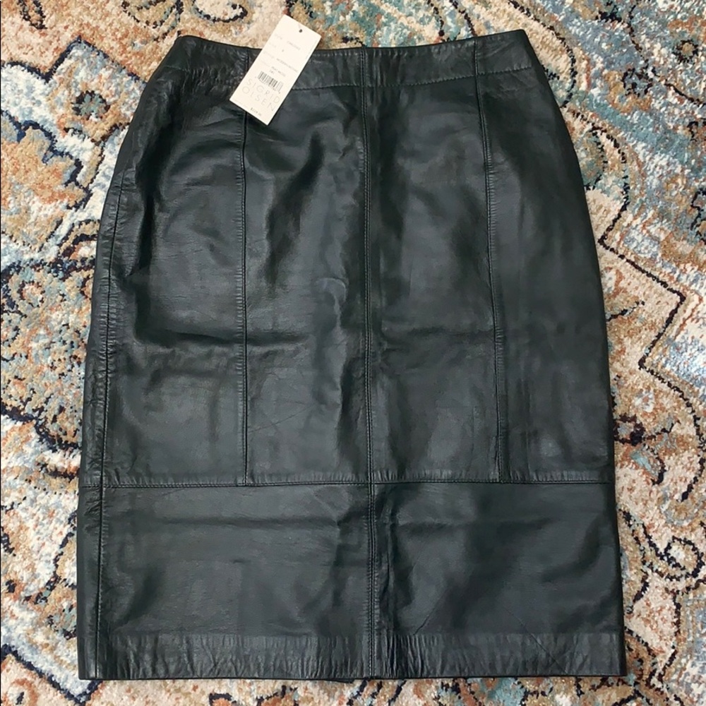 Sigrid Olsen Leather Skirt